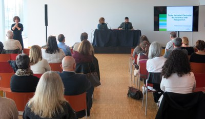 Reunión de la Mesa de trabajo sectorial de personas con discapacidad, este martes, en la Llotja..