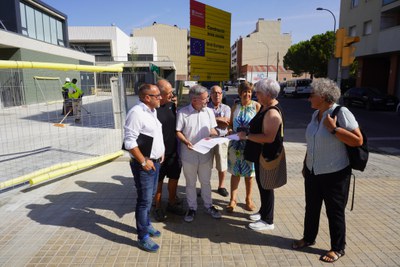 La Paeria acondicionará la acera delante de la Escuela Minerva en la calle Valls de Andorra..