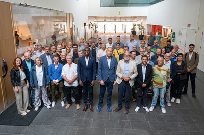 Almuerzo coloquio del consejero de Deportes, Berni Álvarez, y el alcalde de Lleida, Fèlix Larrosa, con los presidentes y las presidentas de los clubs de Lleida.