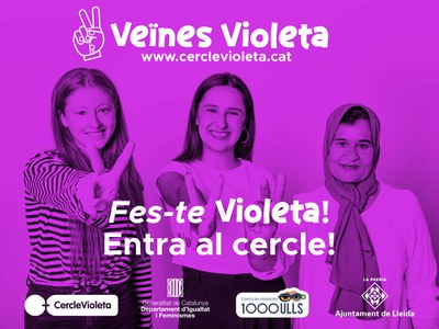 La Paeria incentiva el relevo generacional con perspectiva de género con la campaña Veïnes Violetes.