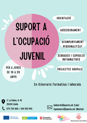 Más de 300 jóvenes de entre 16 y 19 años han participado en el Programa de Apoyo al Empleo Juvenil de LleidaJoven.