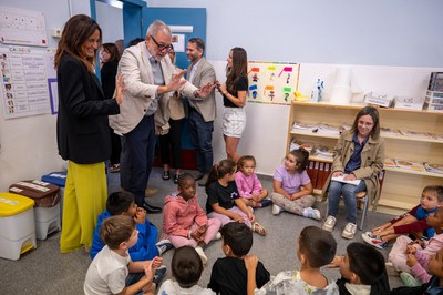 Fotografía de la visita a la Escuela El Segrià-ZER Horta de Lleida.